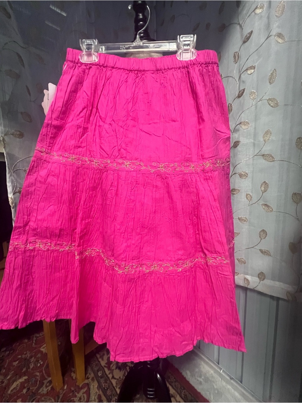 Copper Key Hot Pink Tiered Girls' Skirt